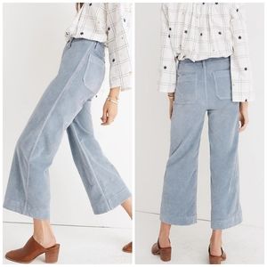NWT Madewell Emmett Wide Leg Crop Pants size 30